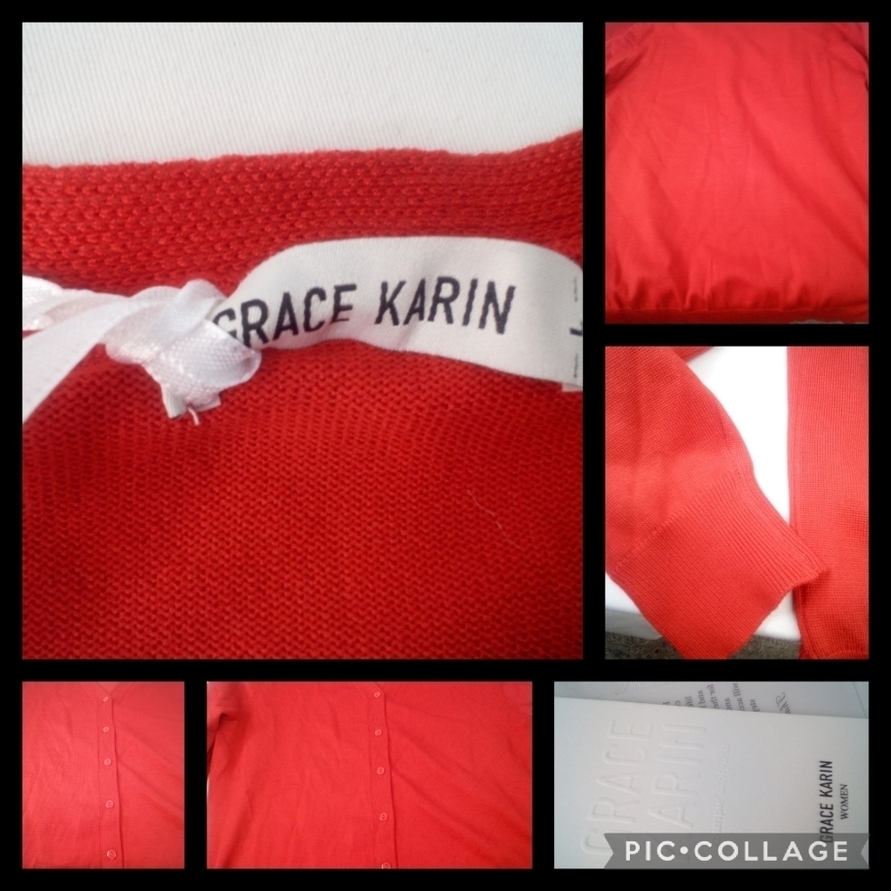 Grace Karin Red sweater - Picture 4 of 4
